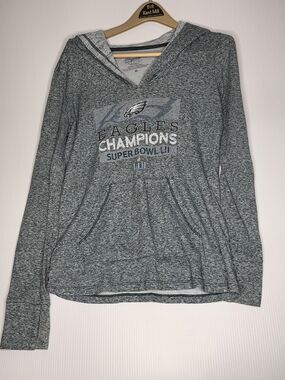 Majestic Threads Philadelphia Eagles Super Bowl LII Champions Hoodie Size M